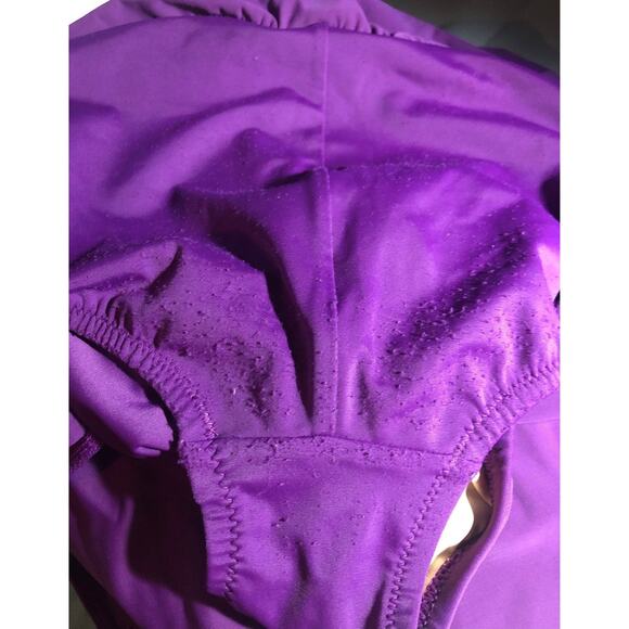 Lands End Tankini & skort set purple With gold accents color size 4 - Picture 12 of 12